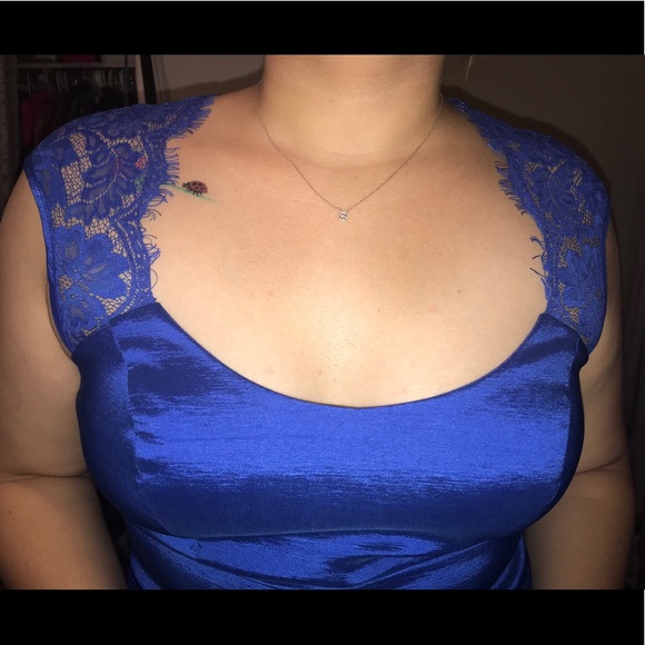 Blue prom dress - Picture 5 of 8